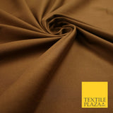 GINGER TAN Stretch Cotton Drill Fabric Twill Upholstery Uniform Work 57" 7198