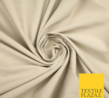STONE STRETCH COTTON SATEEN FABRIC Plain Stretch T Shirt Dress Fabric 7196