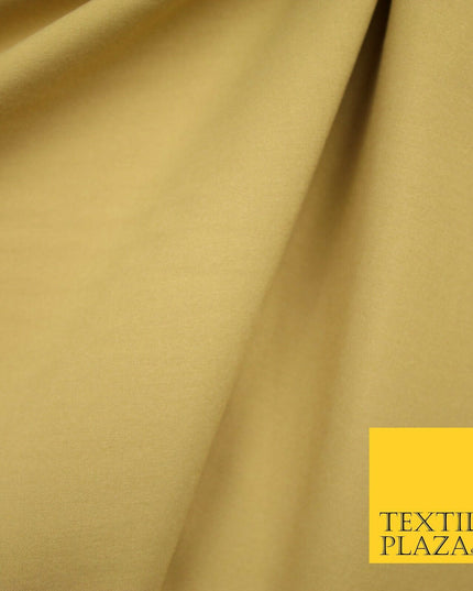 PANAMA CAMEL GOLD Cotton Fabric Cushion Backing Upholstery Uniform Work 58" 7201