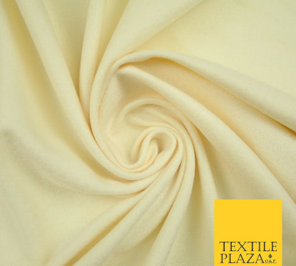 LEMON CREAM Brushed Plain Stretch Jersey Fabric Sweatshirt Dress 70" Wide 7205