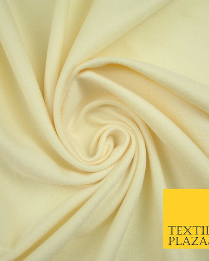 LEMON CREAM Brushed Plain Stretch Jersey Fabric Sweatshirt Dress 70" Wide 7205