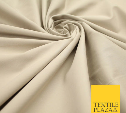 STONE STRETCH COTTON SATEEN FABRIC Plain Stretch T Shirt Dress Fabric 7196