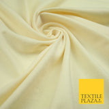 LEMON CREAM Brushed Plain Stretch Jersey Fabric Sweatshirt Dress 70" Wide 7205