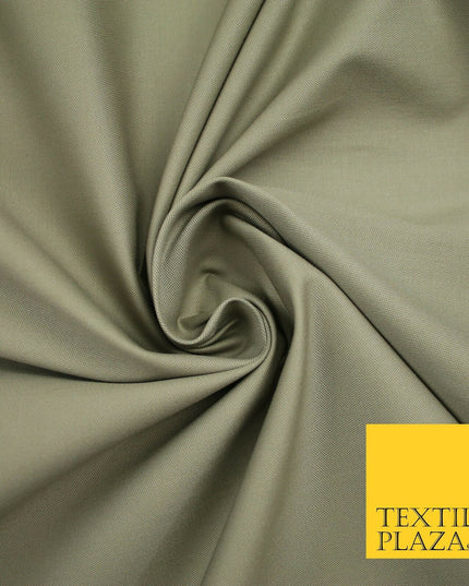 ELEPHANT GREY Cotton Fabric Cushion Backing Upholstery Uniform Work 58" 7202