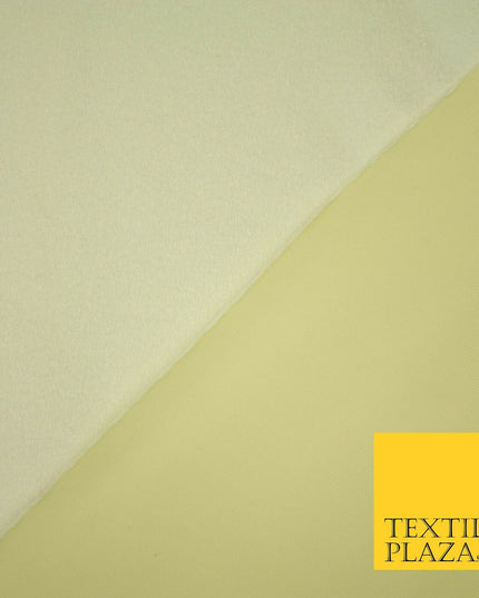 LEMON CREAM Brushed Plain Stretch Jersey Fabric Sweatshirt Dress 70" Wide 7205
