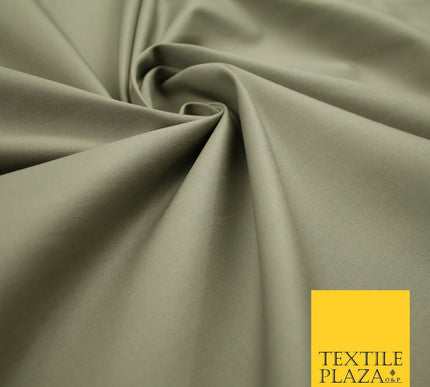 ELEPHANT GREY Cotton Fabric Cushion Backing Upholstery Uniform Work 58" 7202