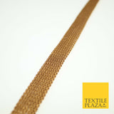 Copper Gold Simple Plain Knit Woven Trim Border Ribbon Lace 1.5cm Wide X591