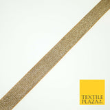 Gold Metallic Soft Slim Woven Shimmer Shiny Trim Border Ribbon 2cm Wide X596