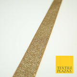 Gold Metallic Soft Slim Woven Shimmer Shiny Trim Border Ribbon 2cm Wide X596
