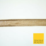 Gold Soft Metallic Foil Lame Shiny Fabric Trim Border Ribbon Lace 2cm Wide X592