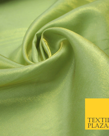 Mint Two Tone Shot Plain Satin Backed Dupion SHANTUNG Raw Silk Dress Fabric 7216
