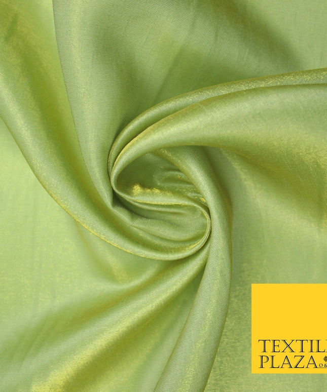 Mint Two Tone Shot Plain Satin Backed Dupion SHANTUNG Raw Silk Dress Fabric 7216