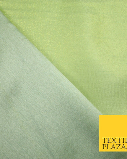 Mint Two Tone Shot Plain Satin Backed Dupion SHANTUNG Raw Silk Dress Fabric 7216
