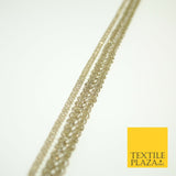Light Gold Twin Row Corded Rope Swirl Trim Border Ribbon Gota Lace Wide X580