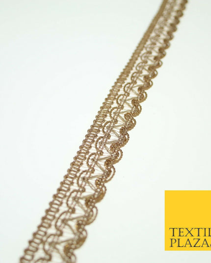 Gold Intricate Threadwork Mini Swag Trim Border Ribbon Zari Lace 2cm Wide X563