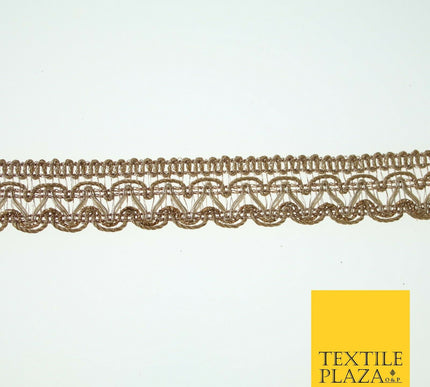 Gold Intricate Threadwork Mini Swag Trim Border Ribbon Zari Lace 2cm Wide X563