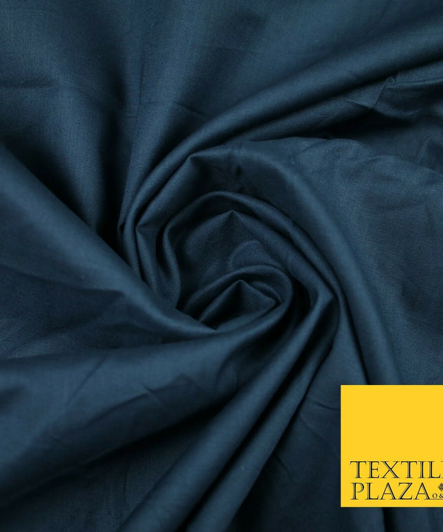 Plain Polycotton Fabric Dress Craft Lining Bunting Poly Cotton - OVER 30 COLOURS