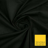 Plain Polycotton Fabric Dress Craft Lining Bunting Poly Cotton - OVER 30 COLOURS