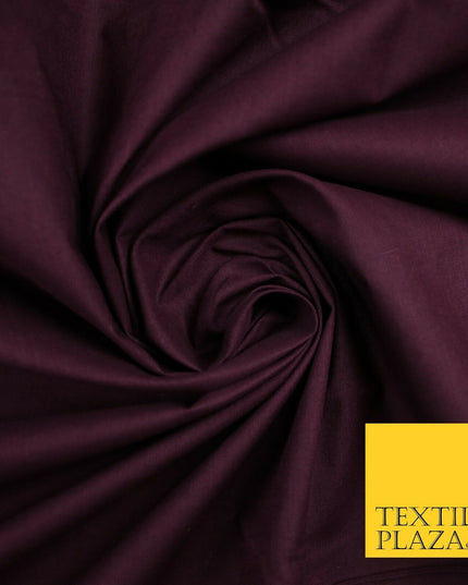 Plain Polycotton Fabric Dress Craft Lining Bunting Poly Cotton - OVER 30 COLOURS