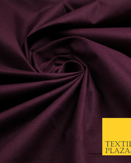 Plain Polycotton Fabric Dress Craft Lining Bunting Poly Cotton - OVER 30 COLOURS