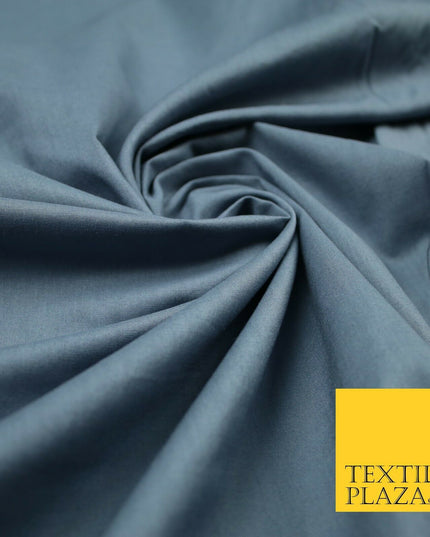 Plain Polycotton Fabric Dress Craft Lining Bunting Poly Cotton - OVER 30 COLOURS