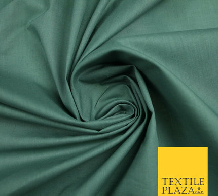 Plain Polycotton Fabric Dress Craft Lining Bunting Poly Cotton - OVER 30 COLOURS