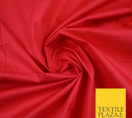 Plain Polycotton Fabric Dress Craft Lining Bunting Poly Cotton - OVER 30 COLOURS