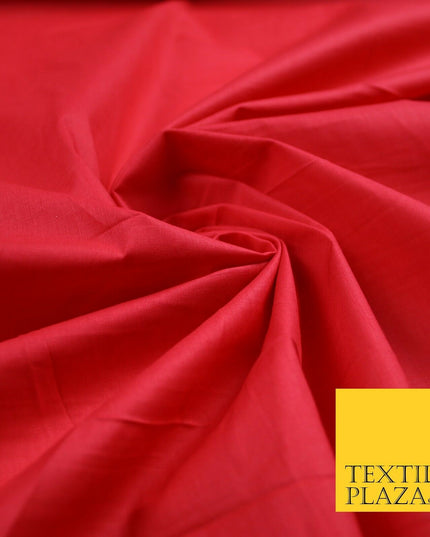 Plain Polycotton Fabric Dress Craft Lining Bunting Poly Cotton - OVER 30 COLOURS