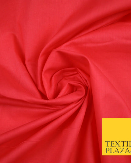 Plain Polycotton Fabric Dress Craft Lining Bunting Poly Cotton - OVER 30 COLOURS