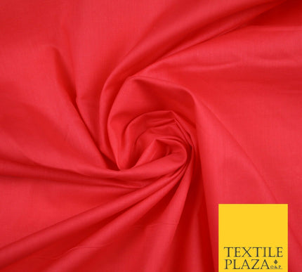 Plain Polycotton Fabric Dress Craft Lining Bunting Poly Cotton - OVER 30 COLOURS