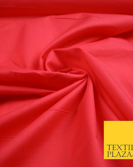 Plain Polycotton Fabric Dress Craft Lining Bunting Poly Cotton - OVER 30 COLOURS