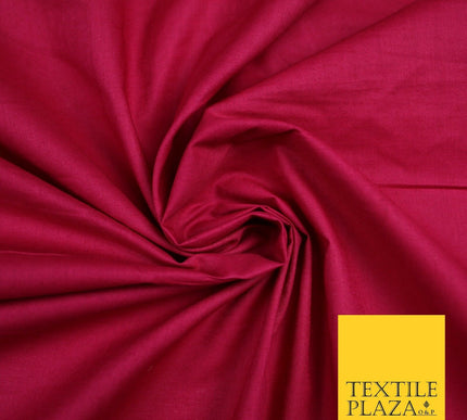 Plain Polycotton Fabric Dress Craft Lining Bunting Poly Cotton - OVER 30 COLOURS