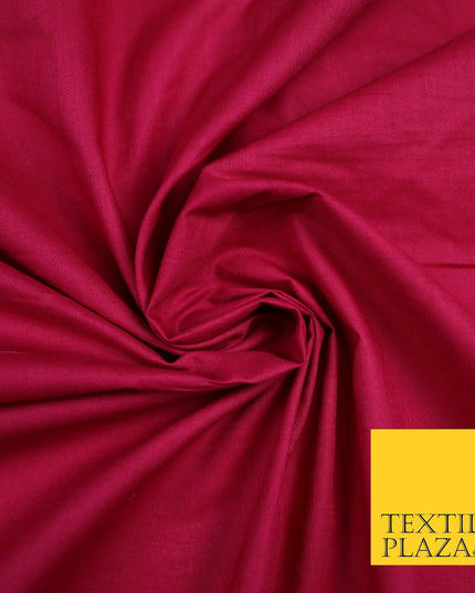 Plain Polycotton Fabric Dress Craft Lining Bunting Poly Cotton - OVER 30 COLOURS