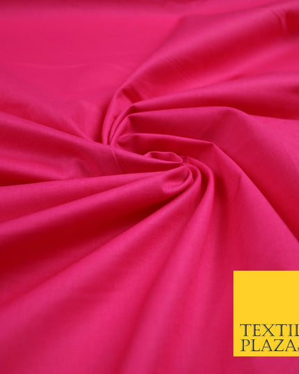 Plain Polycotton Fabric Dress Craft Lining Bunting Poly Cotton - OVER 30 COLOURS