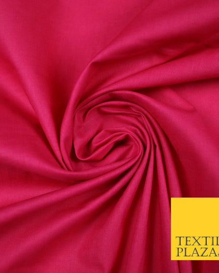 Plain Polycotton Fabric Dress Craft Lining Bunting Poly Cotton - OVER 30 COLOURS