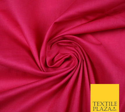 Plain Polycotton Fabric Dress Craft Lining Bunting Poly Cotton - OVER 30 COLOURS