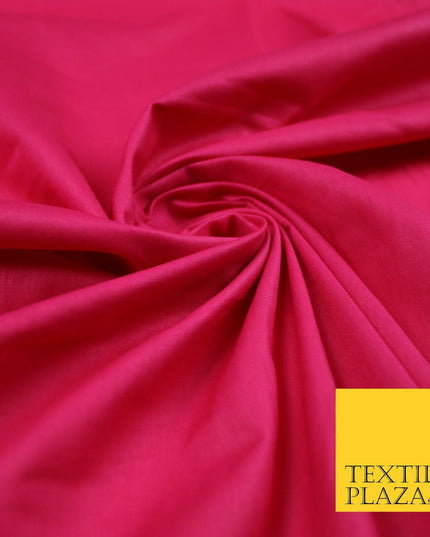 Plain Polycotton Fabric Dress Craft Lining Bunting Poly Cotton - OVER 30 COLOURS