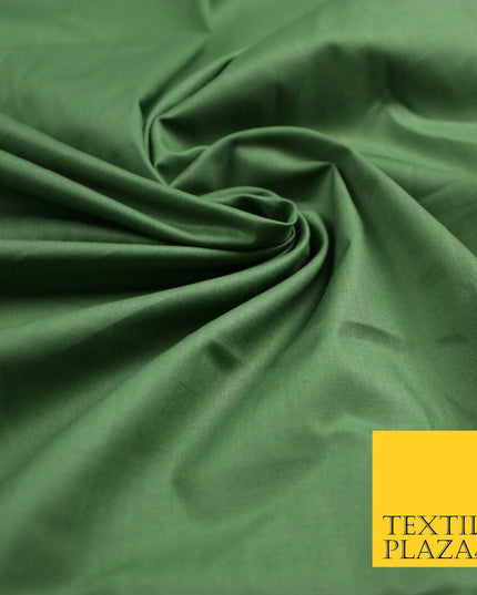 Plain Polycotton Fabric Dress Craft Lining Bunting Poly Cotton - OVER 30 COLOURS