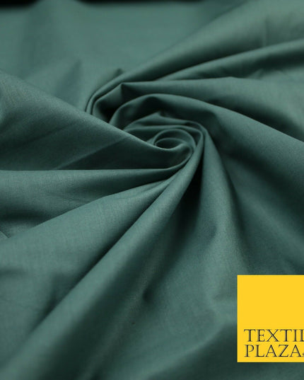 Plain Polycotton Fabric Dress Craft Lining Bunting Poly Cotton - OVER 30 COLOURS