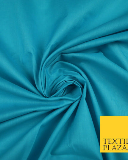 Plain Polycotton Fabric Dress Craft Lining Bunting Poly Cotton - OVER 30 COLOURS