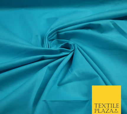 Plain Polycotton Fabric Dress Craft Lining Bunting Poly Cotton - OVER 30 COLOURS