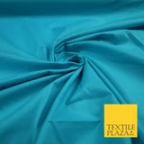 Plain Polycotton Fabric Dress Craft Lining Bunting Poly Cotton - OVER 30 COLOURS