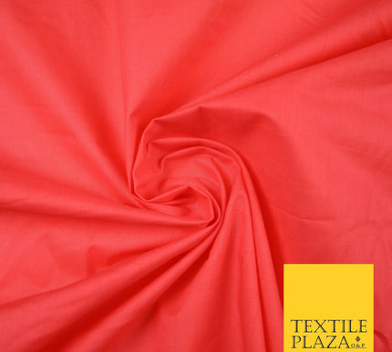 Plain Polycotton Fabric Dress Craft Lining Bunting Poly Cotton - OVER 30 COLOURS