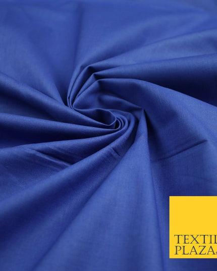 Plain Polycotton Fabric Dress Craft Lining Bunting Poly Cotton - OVER 30 COLOURS