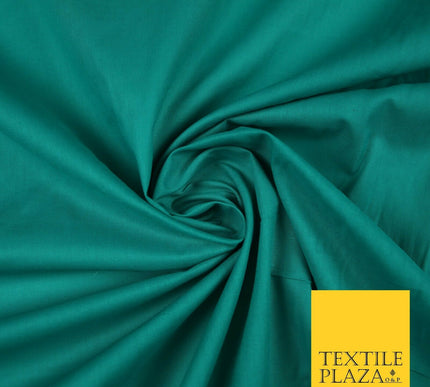 Plain Polycotton Fabric Dress Craft Lining Bunting Poly Cotton - OVER 30 COLOURS