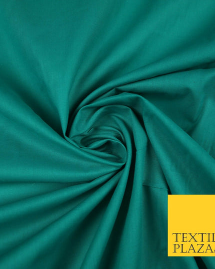 Plain Polycotton Fabric Dress Craft Lining Bunting Poly Cotton - OVER 30 COLOURS