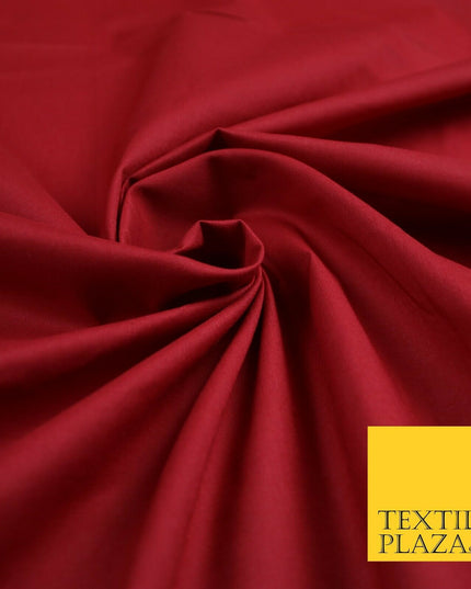 Plain Polycotton Fabric Dress Craft Lining Bunting Poly Cotton - OVER 30 COLOURS