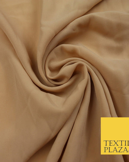 12 COLOURS Premium HEAVY Plain Dyed Chiffon Soft Georgette Sheer Dress Fabric