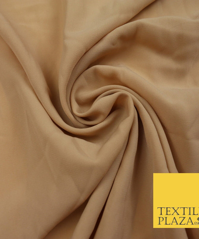 12 COLOURS Premium HEAVY Plain Dyed Chiffon Soft Georgette Sheer Dress Fabric