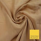 12 COLOURS Premium HEAVY Plain Dyed Chiffon Soft Georgette Sheer Dress Fabric